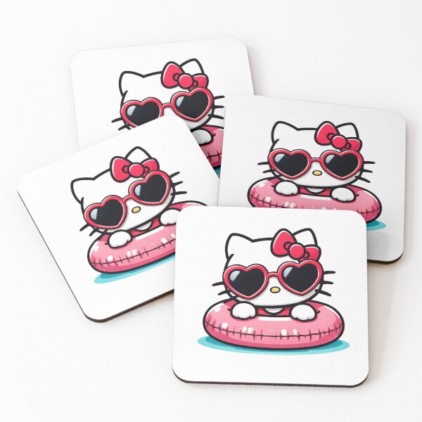Item preview, Hello Kitty Summer Swim Ring Beach Vibes Kawaii Aesthetic designed and sold by rfd2.