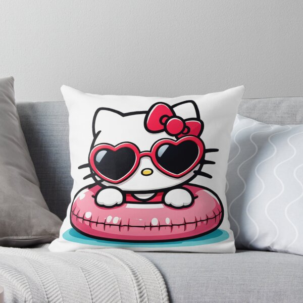 Item preview, Hello Kitty Summer Swim Ring Beach Vibes Kawaii Aesthetic designed and sold by rfd2.