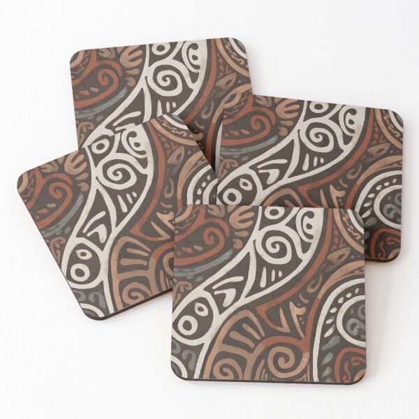 Artikelvorschau, Neuseeland Māori Paua Muster Koru Design 929 entworfen und verkauft von GrinGalore.