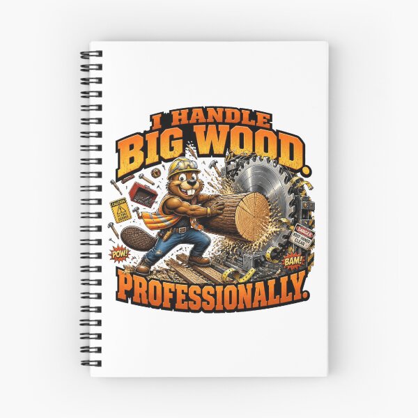 Item preview, I Handle Big Wood Professionally Funny Beaver T-Shirt designed and sold by Cavalier-org.