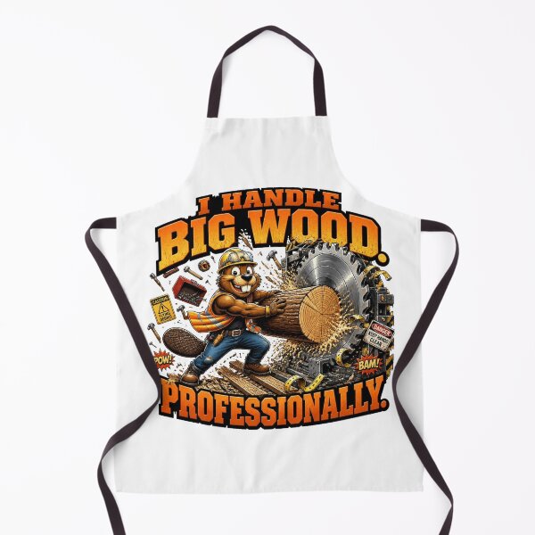 Item preview, I Handle Big Wood Professionally Funny Beaver T-Shirt designed and sold by Cavalier-org.