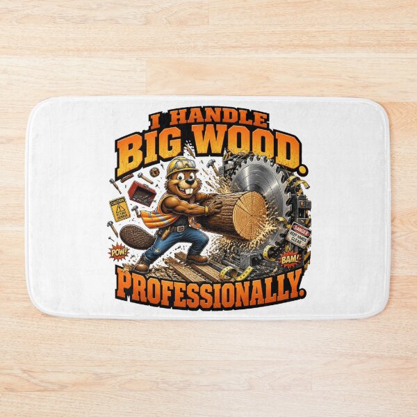 Item preview, I Handle Big Wood Professionally Funny Beaver T-Shirt designed and sold by Cavalier-org.