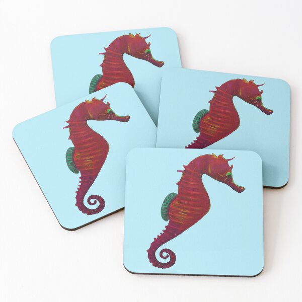 Item preview, Red and green seahorse designed and sold by Raquel Goss.