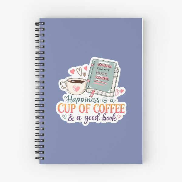 Item preview, Happiness Is a Cup of Coffee & a Good Book Sticker | Book Lover Gift | Cozy Reading Aesthetic designed and sold by StyloStudio.