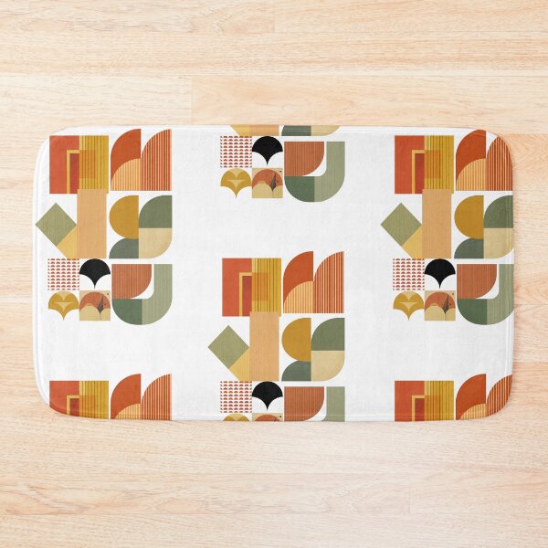 Item preview, Mid-Century Modern Abstract Geometric Terracotta Arches Art Print designed and sold by Gameshalah's Digital Library.