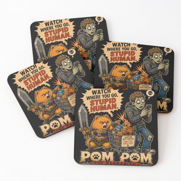 Item preview, Pom Pom The Barbarian Shopping Fury designed and sold by K-M-R-CREATIONS.