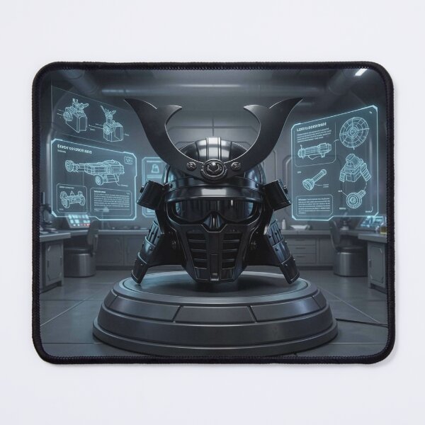 Item preview, Cyber Samurai Vision – Futuristic Lab & Tech Aura designed and sold by FotoworldEdel.