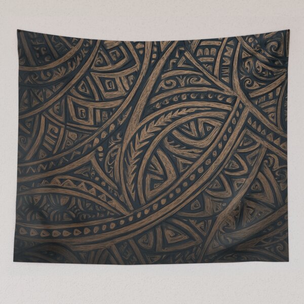 Aperçu de l'œuvre Nouvelle-Zélande Maori Paua Pattern Koru Design 930 créée et vendue par GrinGalore.