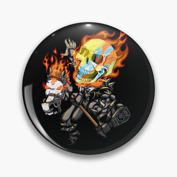 Item preview, Chibi Stick Pony Ghost Rider designed and sold by bigjondraws.