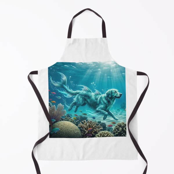 Item preview, Mythical Golden Sea Retriever Art designed and sold by Alta-store.