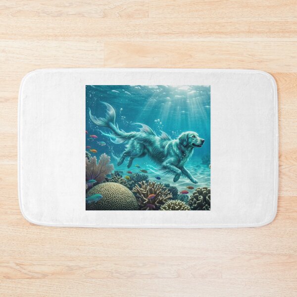 Item preview, Mythical Golden Sea Retriever Art designed and sold by Alta-store.