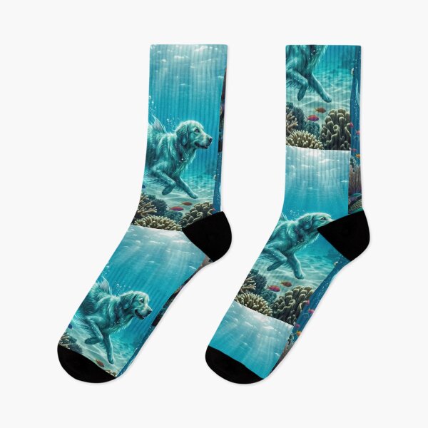 Item preview, Mythical Golden Sea Retriever Art designed and sold by Alta-store.