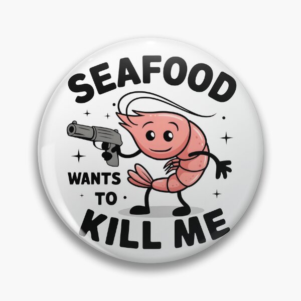 Item preview, Seafood wants to kill me - Seafood allergy awareness designed and sold by BobaTeeStore.