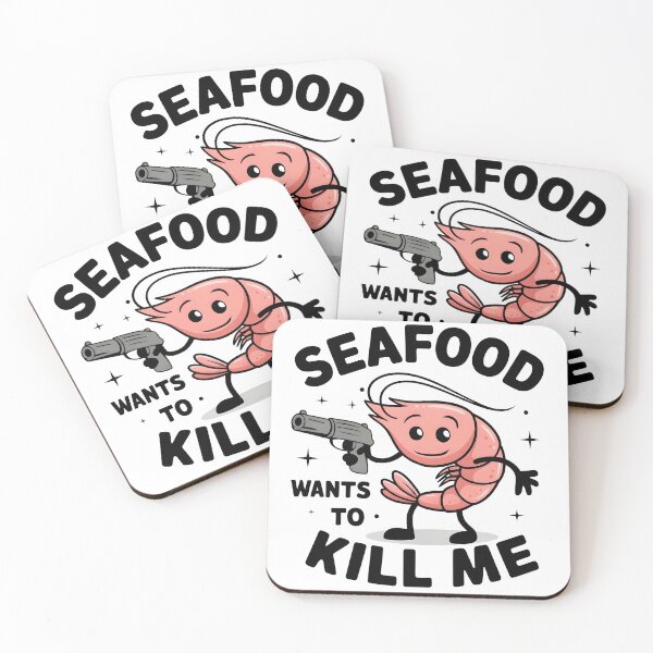 Item preview, Seafood wants to kill me - Seafood allergy awareness designed and sold by BobaTeeStore.