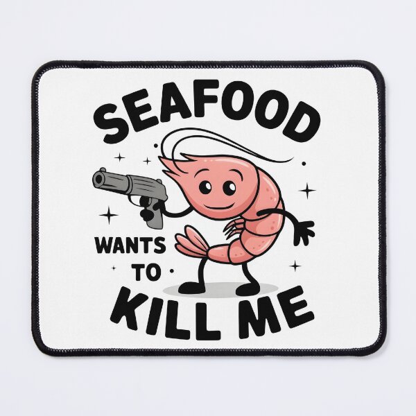 Item preview, Seafood wants to kill me - Seafood allergy awareness designed and sold by BobaTeeStore.