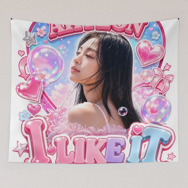 Item preview, Ahyeon BABYMONSTER I Like It Cotton Candy Kpop Fan Art designed and sold by Valereekmerch.