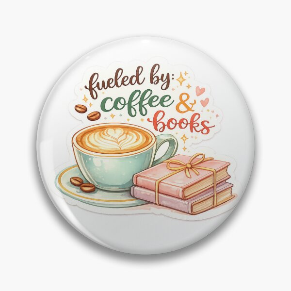 Item preview, Fueled by Coffee & Books Sticker | Cute Book Lover Gift | Cozy Reader Aesthetic | Bibliophile Coffee Lover designed and sold by StyloStudio.