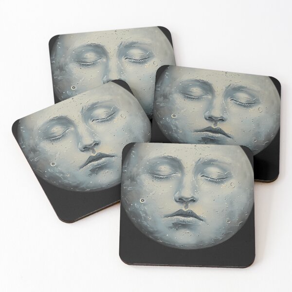 Item preview, Sleeping Moon Painting designed and sold by rayssarizzune.