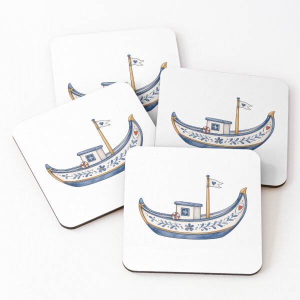 Item preview, Traditional Portuguese Fishing Boat designed and sold by Little Sardine Studio.