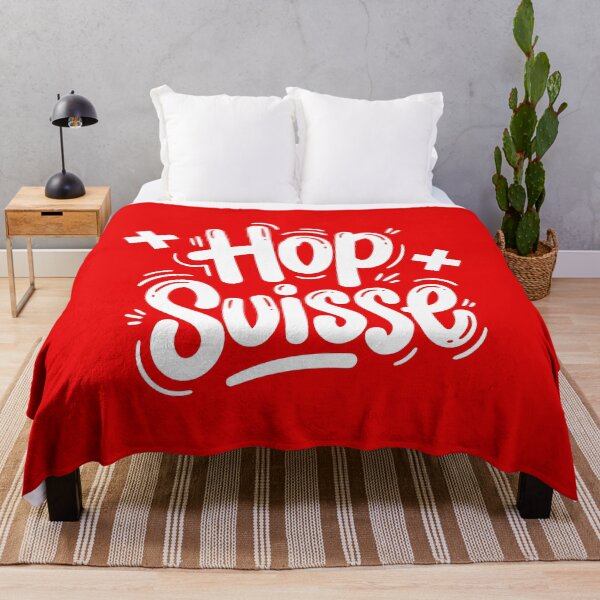 Item preview, Hop Suisse Swiss Patriot Fan Cheer Design designed and sold by AntiqueImages.