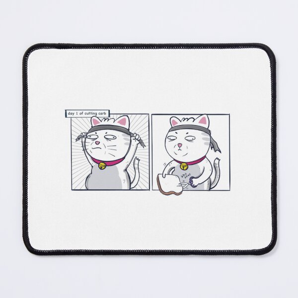 Item preview, Cat On Diet Funny Chubby Kitten Comic Strips designed and sold by VelourEmber.