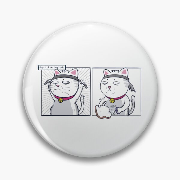 Item preview, Cat On Diet Funny Chubby Kitten Comic Strips designed and sold by VelourEmber.