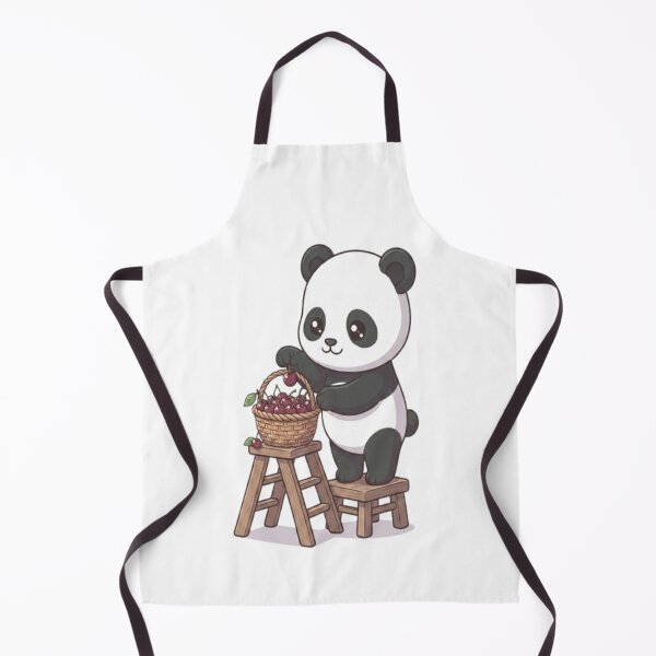 Item preview, Cute Panda Picking Fresh Cherries designed and sold by Ella_Sketch.