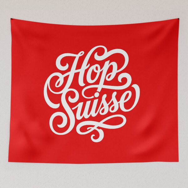 Item preview, Hop Suisse Swiss Patriot Fan Soccer Hockey Skiing designed and sold by AntiqueImages.