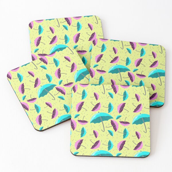 Item preview, Playful umbrella & rain seamless pattern  designed and sold by RuwaDesignArt.