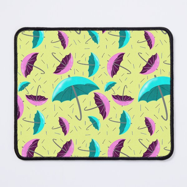Item preview, Playful umbrella & rain seamless pattern designed and sold by RuwaDesignArt.