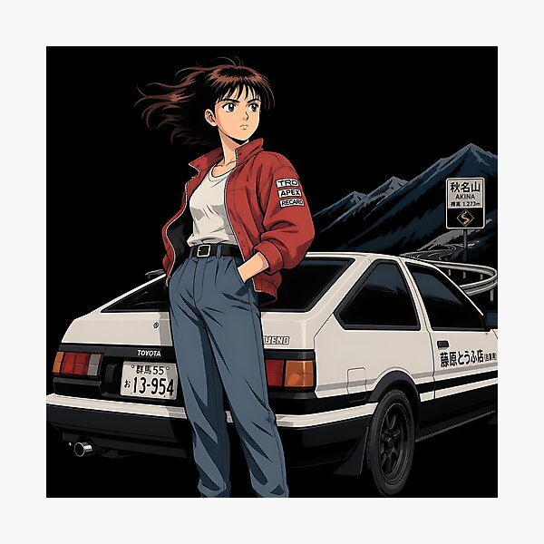 Item preview, Retro 90s Anime Girl Mountain Pass JDM Waifu designed and sold by MUGEN WORKS.
