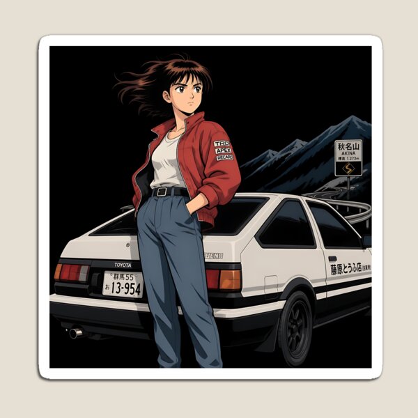 Item preview, Retro 90s Anime Girl Mountain Pass JDM Waifu designed and sold by MUGEN WORKS.