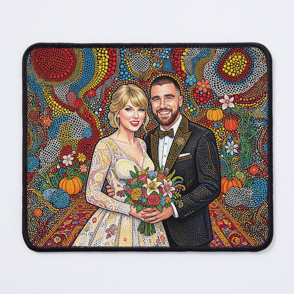 Item preview, Taylor Swift Travis Kelce Abstract Art Portrait designed and sold by Home Decor Art.