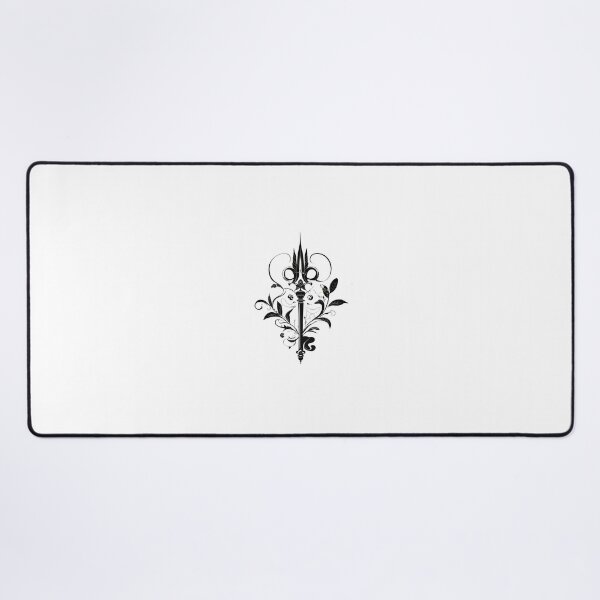 Item preview, Elegant Fleur-de-Lis Sword with Botanical Flourish Vector Illustration designed and sold by Artisan Finds Online.