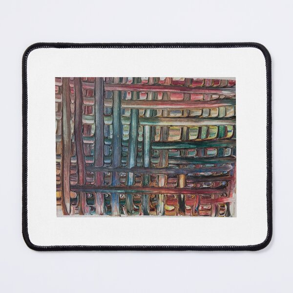 Item preview, Abstract Colorful Woven Geometric Acrylic Texture Painting designed and sold by Canvas & Chaos.