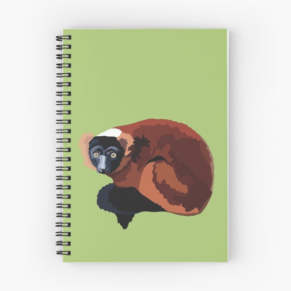 Item preview, Red Ruffed Lemur Red Ruffed Lemur Madagascar Wildlife Cute Primate Nature Animal Design designed and sold by PrettylittlepastelUk.