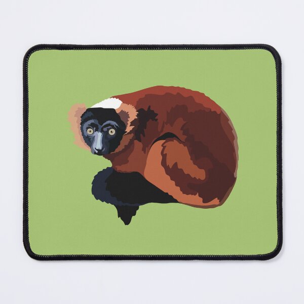 Item preview, Red Ruffed Lemur Red Ruffed Lemur Madagascar Wildlife Cute Primate Nature Animal Design designed and sold by PrettylittlepastelUk.