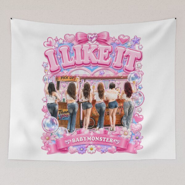 Item preview, I Like It BABYMONSTER Retro Y2K Arcade Kpop Design designed and sold by Valereekmerch.