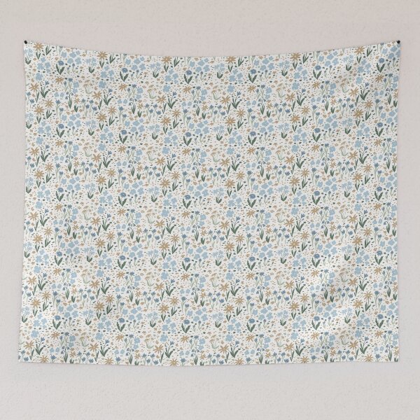 Item preview, Soft pastel meadow floral print designed and sold by pinkyfish1010.