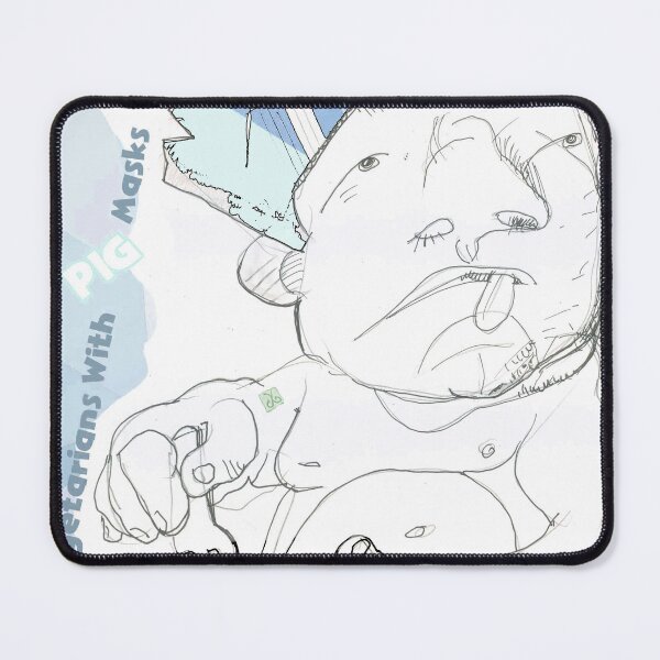 Item preview, Vegetarian Fat Guy With Pig Mask (Original Painting by ACCI) designed and sold by VanyssaGraphics.