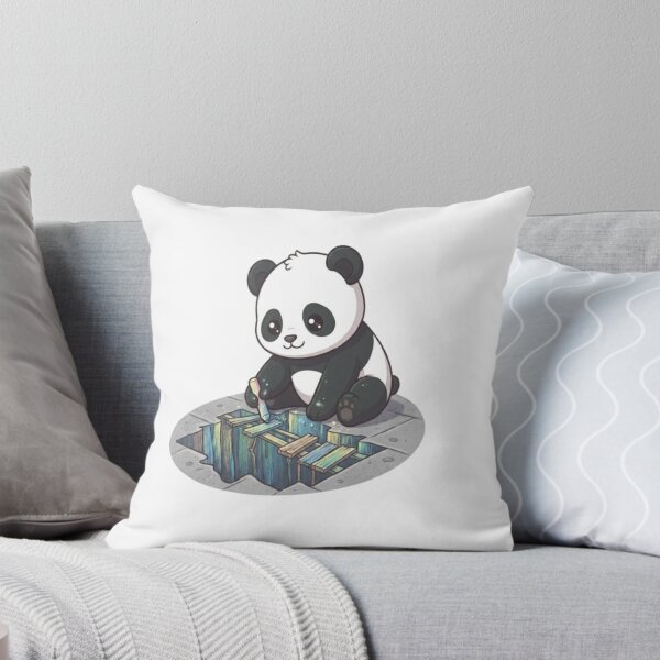 Item preview, Cute Panda Drawing Chalk Art designed and sold by Ella_Sketch.
