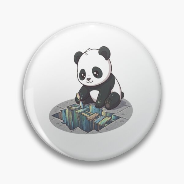 Item preview, Cute Panda Drawing Chalk Art designed and sold by Ella_Sketch.