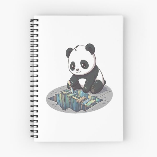 Item preview, Cute Panda Drawing Chalk Art designed and sold by Ella_Sketch.