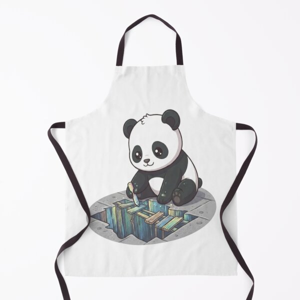 Item preview, Cute Panda Drawing Chalk Art designed and sold by Ella_Sketch.