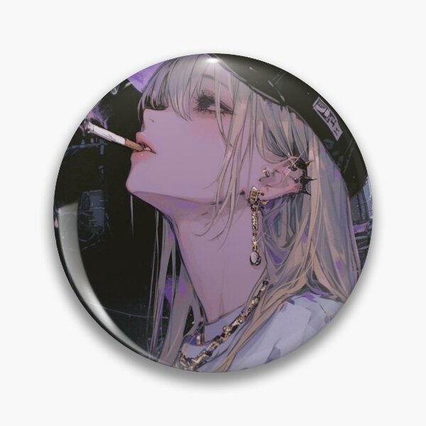 Item preview, Night City Anime Girl - Purple Cyberpunk Streetwear designed and sold by Sakura-MochiMochi.