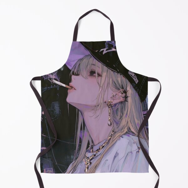Item preview, Night City Anime Girl - Purple Cyberpunk Streetwear designed and sold by Sakura-MochiMochi.