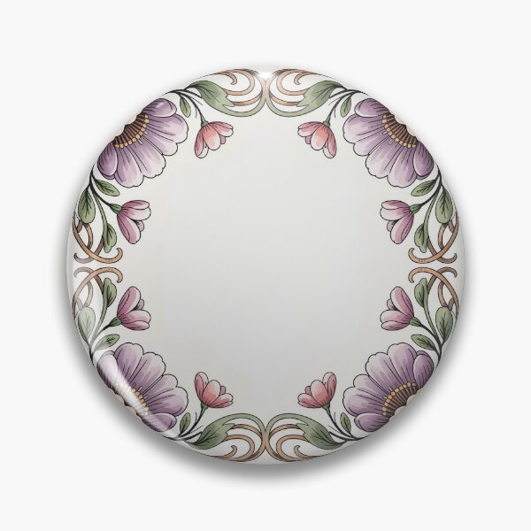 Item preview, Mucha Style Ornamental Floral Frame Pattern | Art Nouveau Botanical Decorative Print designed and sold by Tamas Das.