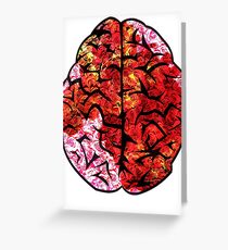 Instinct, brain with roses Greeting Card