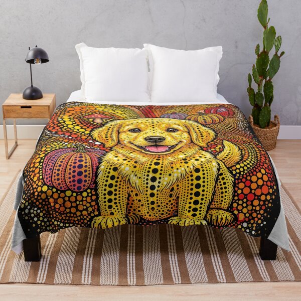 Item preview, Golden Retriever Puppy Abstract Art Portrait designed and sold by Home Decor Art.