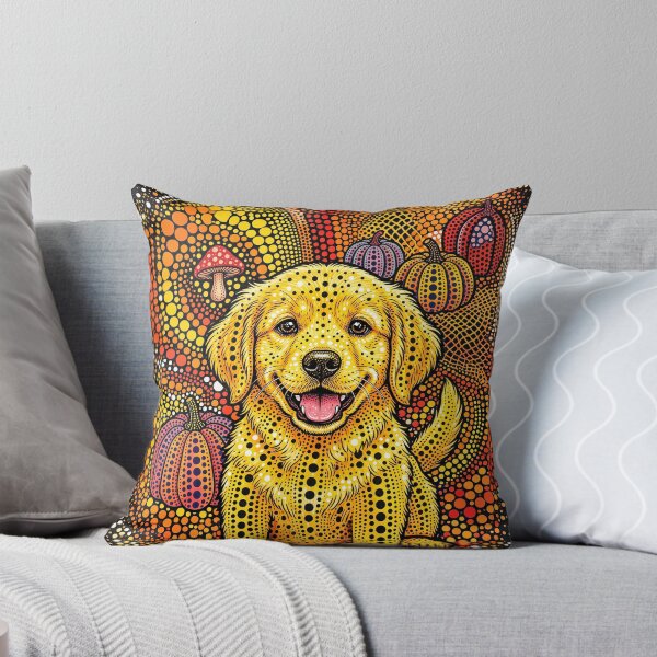 Item preview, Golden Retriever Puppy Abstract Art Portrait designed and sold by Home Decor Art.
